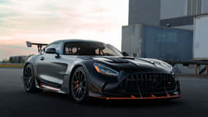 Black Mercedes Gts Parking Wallpaper