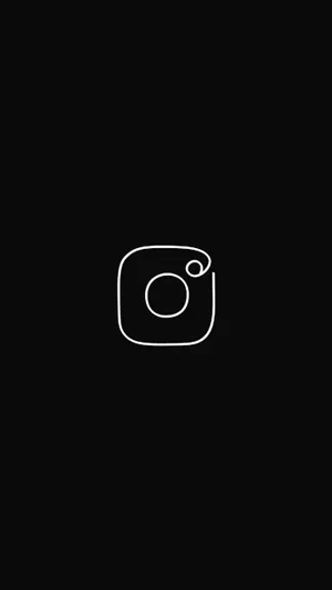 Black Minimalist Instagram Icon Wallpaper