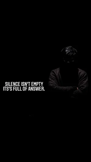 Black Motivation Silent Quote Wallpaper