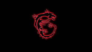 Black Msi Red Dragon Wallpaper