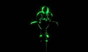 Black Neon Superhero4 K Wallpaper Wallpaper