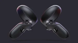 Black Oculus Quest 2 Controllers Wallpaper