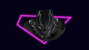 Black Panther Minimalistic Design Wallpaper