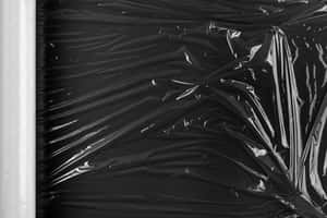 Black Plastic Wrap Roll Wallpaper