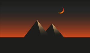 Black Pyramid Vector Art Wallpaper