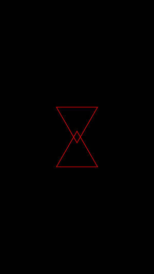 Black Pyramid With Red Outline Wallpaper