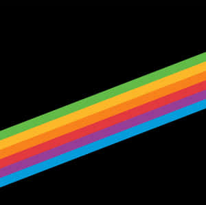 Black Rainbow Diagonal Wallpaper