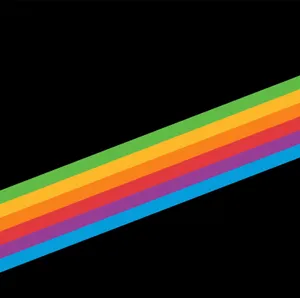 Black Rainbow Diagonal Wallpaper