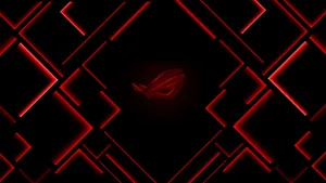 Black Red 4k Rog With Corners Wallpaper