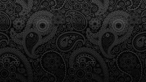 Black Retro Bohemian Design Wallpaper