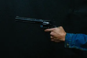 Black Revolver Gun Wallpaper