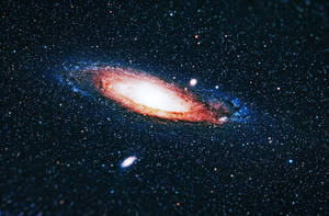 Black Space Andromeda Galaxy Wallpaper