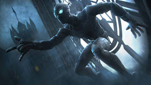 Black Spiderman Glowing Eyes Wallpaper