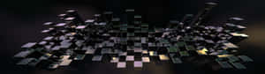 Black Squares Ultra Hd Dual Monitor - Wallpaper Wallpaper