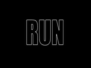 Black Theme Run Wallpaper