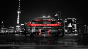 Black Transparent Honda Sportscar Wallpaper