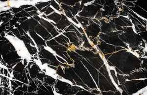 Black White Gold Marble Wallpaper