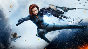 Black Widow Fight Scene 4k Wallpaper