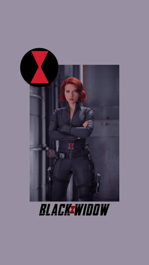 Black Widow Purple Aesthetic Art Wallpaper