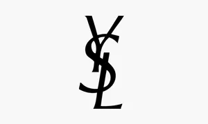 Black Ysl White Background Wallpaper