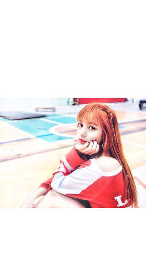 Blackpink Lisa In Sporty Attire Wallpaper