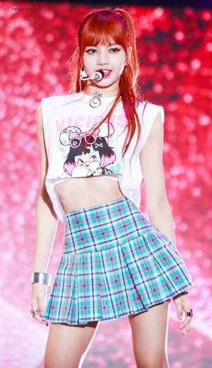 Blackpink Lisa Performing Wallpaper