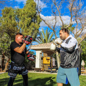 Blagoy Ivanov, Professional Mixed Martial Artist, During An Outdoor Training Session Wallpaper