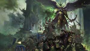 Blast Your Enemies In The Mythical World Of Warhammer 4k Wallpaper