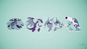 Blastoise With Pokemon Characters Wallpaper