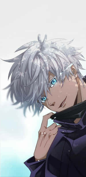 Blindfold Tug Gojo Pfp Wallpaper