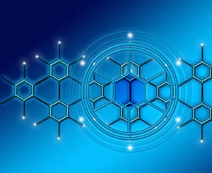 Blockchain Standard Glowing Blue Light Wallpaper