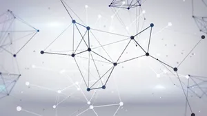 Blockchain Subtle White Lines Wallpaper