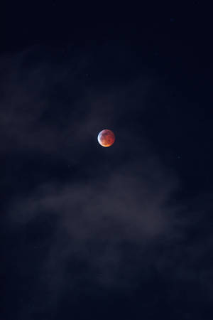 Blood Moon Sky Background Wallpaper