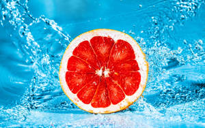 Blood Orange Citrus Fruit Water Wallpaper