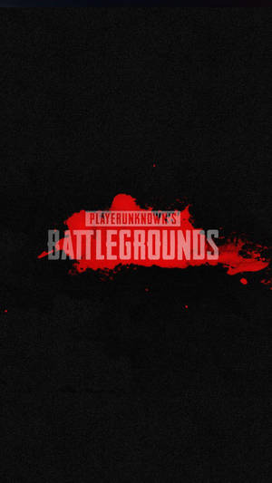 Blood Splatter Pubg Logo Wallpaper