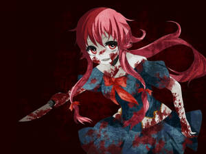 Bloody Yuno Gasai Wallpaper