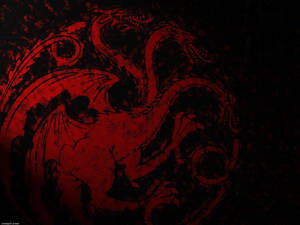 Blotted Paint Art House Targaryen Wallpaper