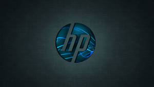 Blue 3d Hp Laptop Logo Wallpaper