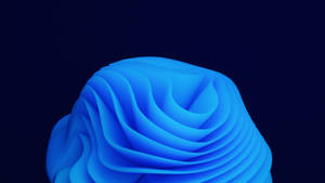 Blue Abstract 3d Windows 11 Wallpaper