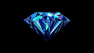 Blue Abstract Diamond Art Wallpaper