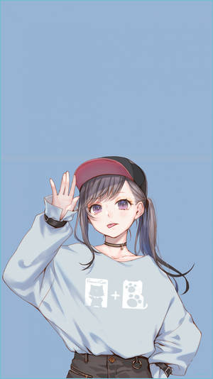 Blue Aesthetic Anime Pfp Girl Wallpaper