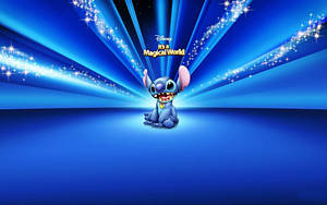 Blue Aesthetic Of Lilo Stitch Wallpaper