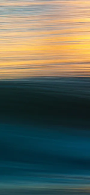 Blue And Gold Brush Art Wallpaper