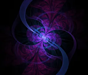 Blue And Purple Ellipses Wallpaper