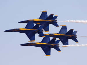 Blue Angels Diamond Formation Wallpaper