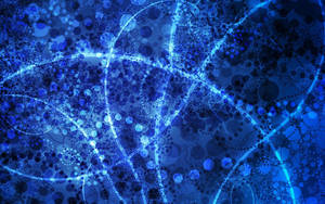 Blue Art Strands Wallpaper