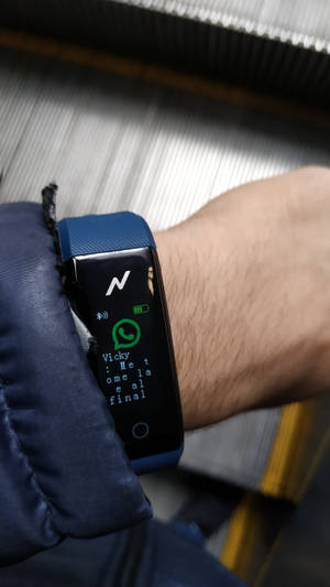 Blue Band Smartwatch Wallpaper