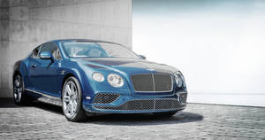 Blue Bentley Continental Gt Wallpaper