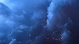 Blue Cloud Thunderstorm Wallpaper