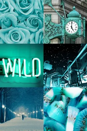 Blue Collage 730 X 1095 Wallpaper